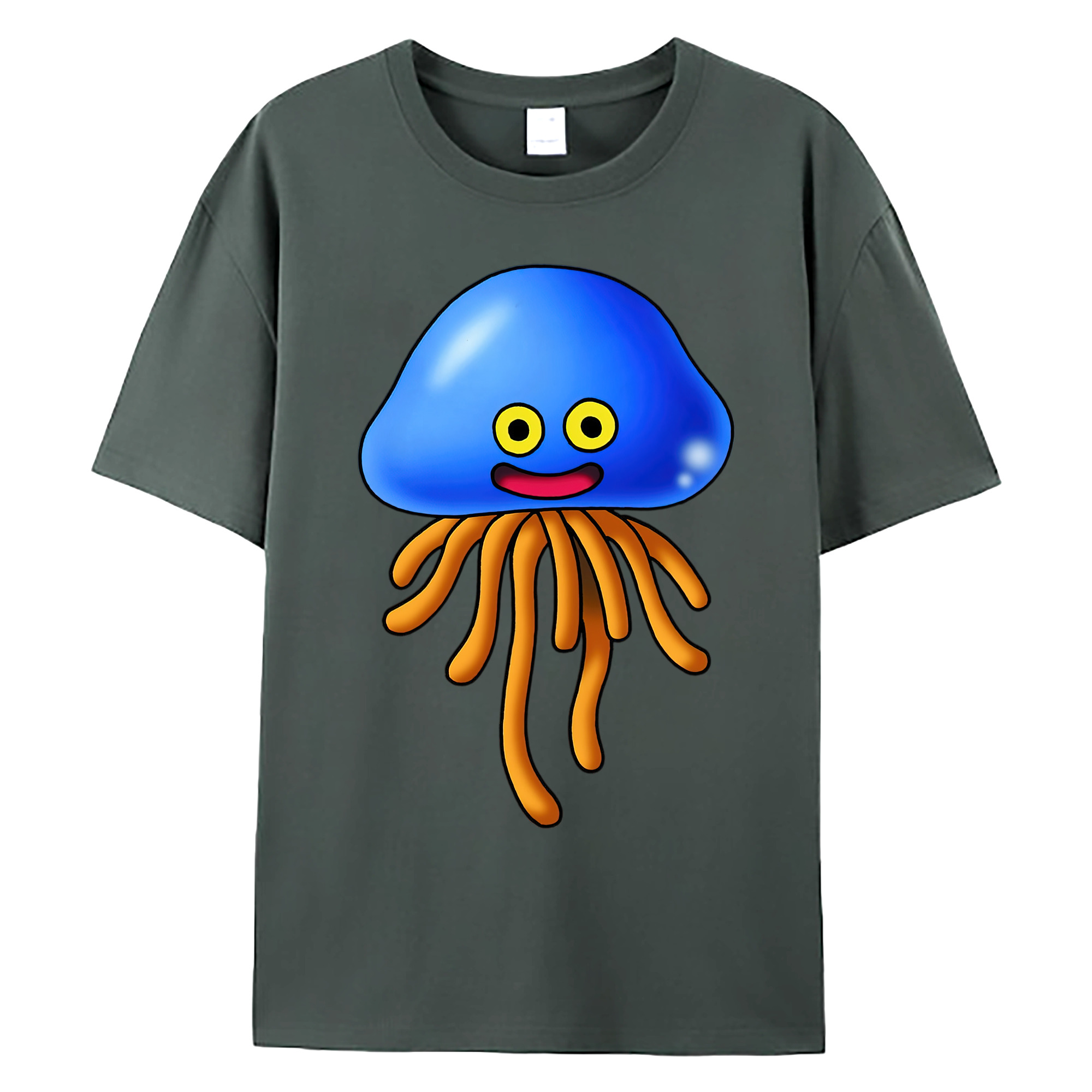 （画像用） ドラゴンクエスト Doragon Kuesuto Dragon Quest 綿100％ メンズ半袖Tシャツ｜肌触りやわらか＆通気性